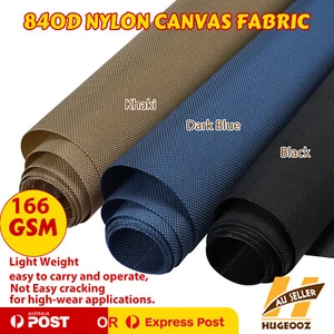 Ripstop 840D Nylon Canvas Fabric Double Side Waterproof Diy Car Boat Cover Bags - Picture 1 of 15