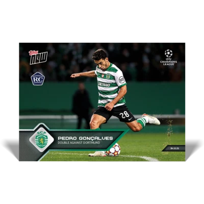 Pedro Goncalves RC Sporting Portugal 2021 UCL Topps Now Card #78 UEFA Champions - Image 1 of 2