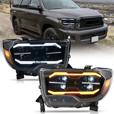 Faro LED secuencial 2 piezas para Toyota Tundra 2007-2013 Sequoia 2008-2017 Foto 1 de 4
