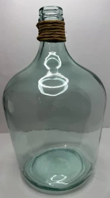 Spanish Ceramics 100% Recycled Glass Hemp Home Décor Decorative Vase - Carafe V - Image 1 of 4