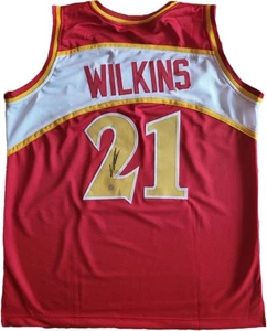 Dominique Wilkins Autogramm - Custom Jersey signiert mit COA (AWM) - Bild 1 von 3
