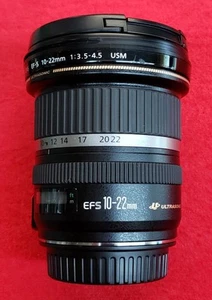 Canon EF-S 10-22mm F/3.5-4.5 USM SLR Lens + Caps - Speck - Read - Free Shipping - Picture 1 of 13