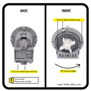 Bomba de drenaje para lavadora LG Askoll Outlet bomba de agua-M224XP sustituto directo - Imagen 1 de 11