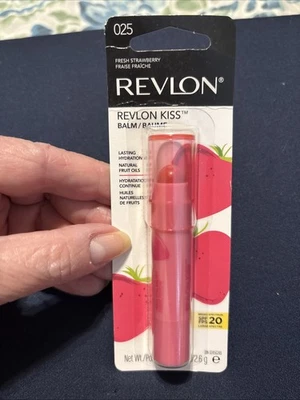Revlon Kiss Tinted Lip Balm-Lasting Hydration With SPF 20-Fresh Strawberry NIP - Image 1 of 2