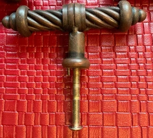 Top Knobs M629 Normandy Collection 3-5/8" T-Shaped Twist Knob, Dark Patina - Picture 1 of 3