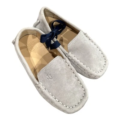 Mocasines Janie and Jack gris gamuza para niños pequeños talla 7 Foto 1 de 4