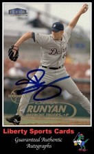 1998 Fleer Sean Runyan #550 Authentic Autographed Card Detroit Tigers