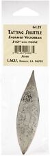 Lacis Victorian Engraved Tatting Shuttle-Silver