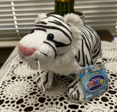 WEBKINZ WHITE TIGER HM614 (Retired) New with Unused Code Attached & Free Ship! - Image 1 of 4