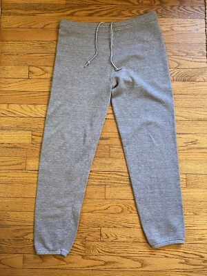 Винтажные тренировочные штаны Russell серые большие 36-38 сделано в США рок-стиль - Изображение 1 из 4