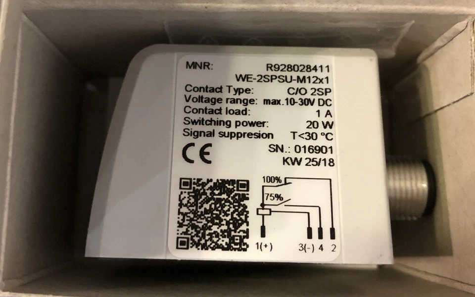 NEW Rexroth R928028411 WE-2SPSU-M12X1 - Image 1 of 1