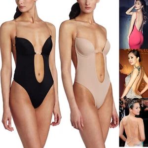 Sujetador push up invisible para mujer Body Tanga Convertible Sin espalda Modelador de cuerpo completo - Imagen 1 de 11