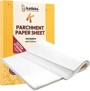 16x24 inch Heavy Duty Parchment Paper Sheets 100Pcs Precut NonStick Full Pa - Picture 1 of 3