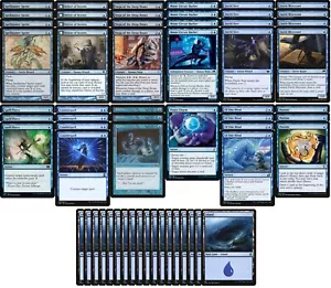 Tier 1 Mono Blue Faeries Pauper Deck - Very Powerful - 60 Card MTG!!! - Picture 1 of 1