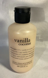 Philosophy Vanilla Coconut Shampoo, Shower Gel and Bubble Bath 6 fl. oz. - Picture 1 of 2