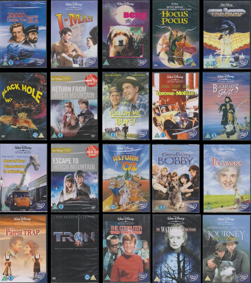 Walt Disney Pictures Present films - Hologram on spine - NEW UK R2 DVD -- select - Image 1 of 1