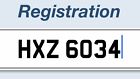 Dateless Private Number Plate Reads Hxz 6034