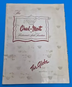 Orginial 1962 Charl Mont The Globe Store Scranton PA Dinner Menu - Picture 1 of 5