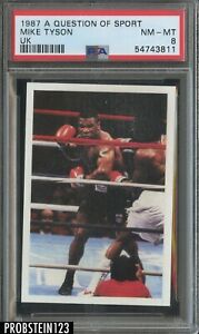 1987 A Question of Sport UK Boxing Mike Tyson PSA 8 NM-MT