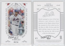 2009 Topps Sterling Framed White /50 David Wright #86