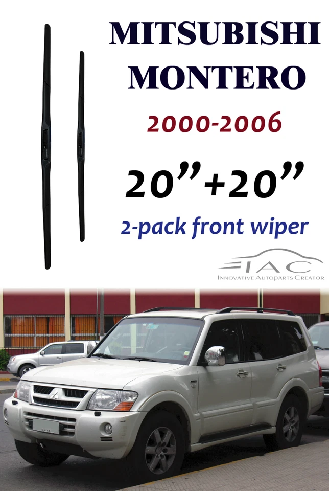 Para Mitsubishi Montero 00-06 20"+20" pára-brisa dianteiro três seções limpador - Imagem 1 de 2