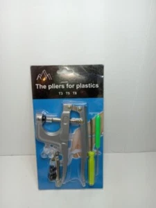 Metal Pressure Punch Plier Snap Button Installation Durable Plastic Fastener Kit - Picture 1 of 2