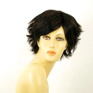 wig for women 100% natural hair black and copper intense ref SHINA 1b30 PERUK - Imagen 1 de 8