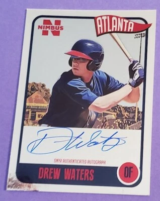 2020 ONYX Nimbus Parallel Auto Collection Drew Waters  Auto Silver #350 NADW-2 - Image 1 of 2