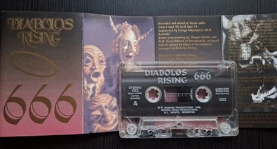 Diabolos Rising ‎– 666 1994 MC Tape Cassette - RARE - Image 1 of 2