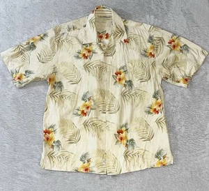 Camisa de Colección Tommy Bahama Para Hombres Talla Grande 100% Seda Floral Campamento Hawaiano Abotonada - Imagen 1 de 3