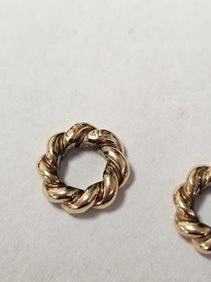 Pandora ALE 14k Oro Amarillo Sólido Espaciador Cuentas Dije Foto 1 de 4