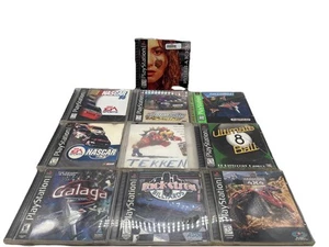 PlayStation 1 Video Game Lot (10) Tekken Forsaken Need For Speed Air Combat - Picture 1 of 5