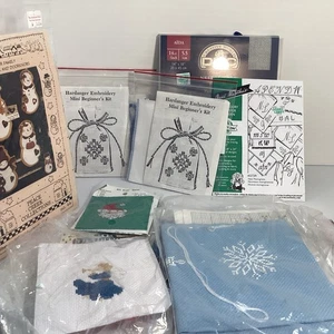 8 Different Kits And Supplies, Christmas Ornament Already Embroidered,patterns - Picture 1 of 9