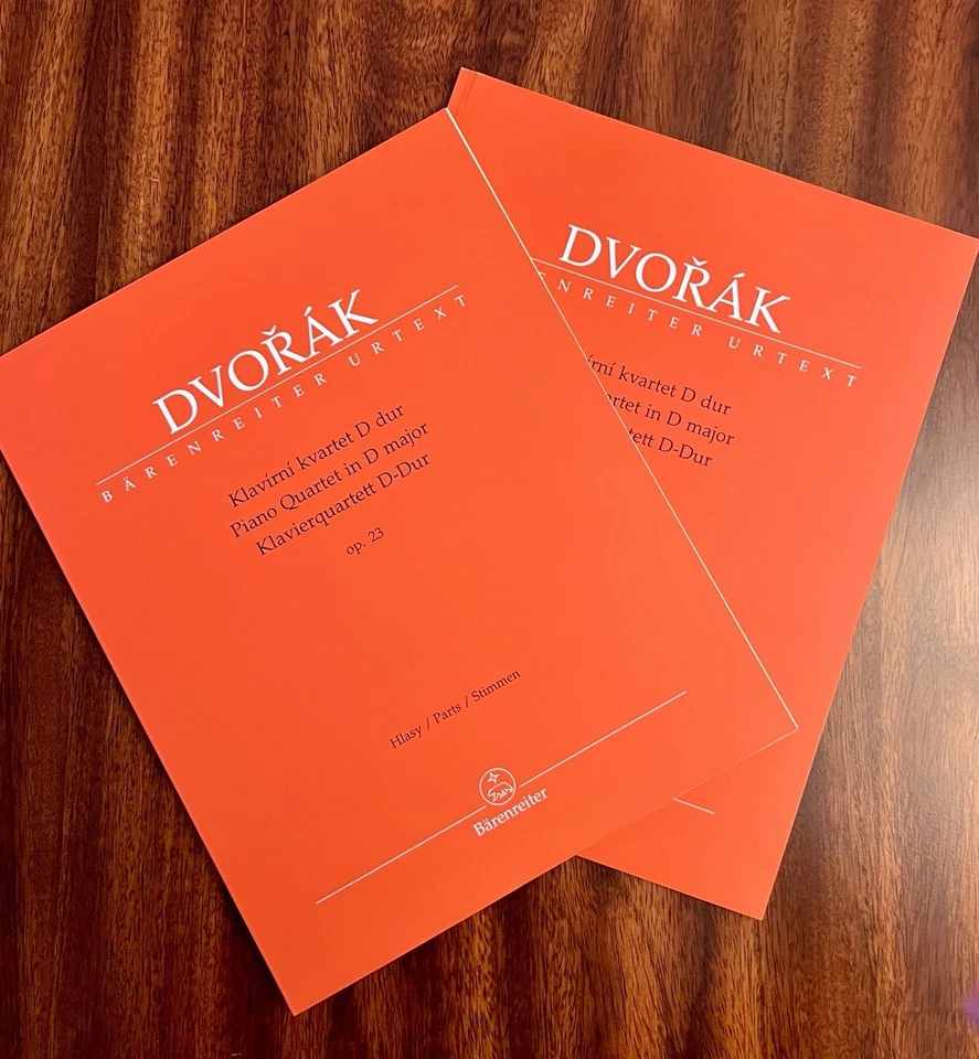 DVORAK Barenreiter PIANO QUARTET D Major Op 23 Unused NEW Set Of All Parts Perfe - Image 1 of 4