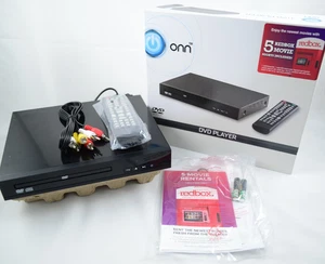 Reproductor de DVD ONN con cable de sonido de conversación con texto modelo ONA18DP001 remoto RCA - Imagen 1 de 5