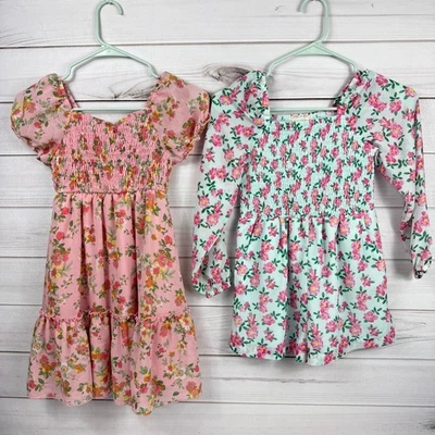 Girls Floral Dress and Romper Size 8 - Image 1 of 4