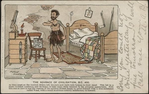 GB. Used CW Faulkner Postcard The Advance on Civilisation - Arthur Moreland 1904 - Picture 1 of 2