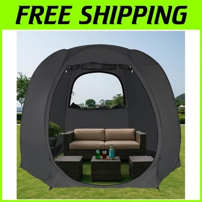 Toldo de camping emergente compacto de 10'x10' - Tienda resistente a la intemperie con paneles de malla Foto 1 de 4