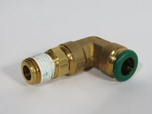 Parker W169PL-6-4 Prestolok 90 Degree Male Swivel Elbow 3/8" Tube 1/4" NPT NOP - Picture 1 of 2