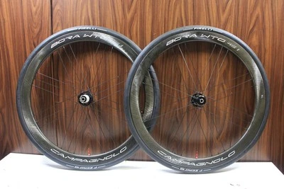 Campagnolo BORA WTO 45 DB Shimano 11/12s Clincher Tubeless Carbon Wheelset - Image 1 of 4