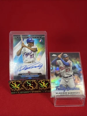 Vladimir Guerrero Sr. 2020 Topps Finest Moments automático #MOMA-VG + refractor Expos Foto 1 de 2