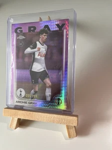 2024-25 Topps Chrome UCL Violet Prism Refractor /299 Archie Gray #255 (RC) - Bild 1 von 2
