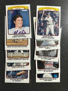 2023 Topps Heritage Baseball Flashbacks Complete Insert Set 1-10 - Picture 1 of 1