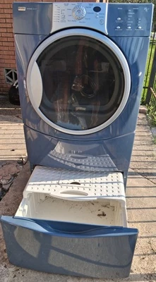 Kenmore Front Load Dryer ELECTRIC GOOD working condition removable storage base  - Image 1 of 4