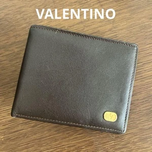 Valentino Men Accessories Brown Leather Bifold Wallet Limited Edition VHTF Rare - Picture 1 of 9