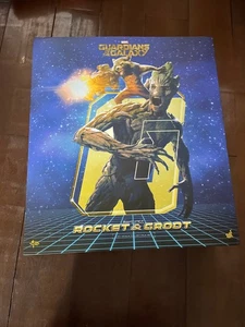 Hot Toys Rocket & Groot Mms 254 Guardians Of The Galaxy 1/6 never displayed - Imagen 1 de 24