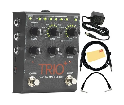 DigiTech Trio+ Band Creator and Looper Pedal Bundle with Power Supply, Guitar... - Image 1 of 4
