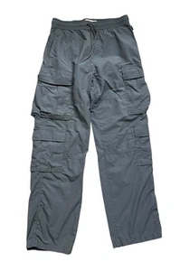 Pacsun Pants Mens Size Small (30x31) Gray Baggy Multi-pocket Cargo Nylon Urban - Picture 1 of 10