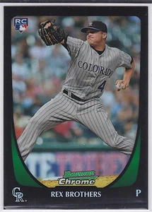 Tarjeta de novato refractor Rex Brothers Colorado Rockies 2011 Bowman Draft - Imagen 1 de 1