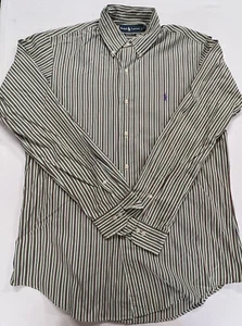 Camisa Ralph Lauren Para Hombres Multicolor Rayas Ajuste Personalizado Manga Larga Con Botones 16 - Imagen 1 de 7